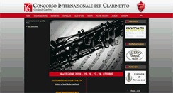 Desktop Screenshot of concorsoclarinettocarlino.org