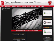 Tablet Screenshot of concorsoclarinettocarlino.org